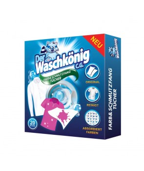 Chusteczki pochłaniające kolory Der Waschkönig - 20 sztuk