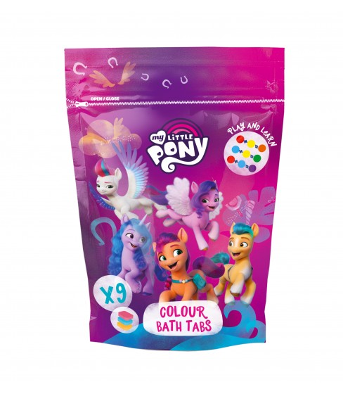 My Little Pony barwinki koloryzujące do kąpieli 144 g - DISPLAY 14 op.