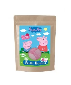 Świnka Peppa kule musujące do kąpieli 5x50g - DISPLAY 12 op.