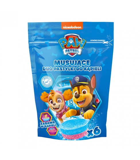 Psi Patrol musujące DUO pastylki do kąpieli 6x18g