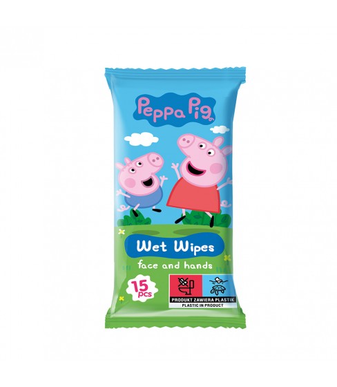 Świnka Peppa chusteczki nawilżane 15 szt. truskawka