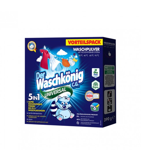 Der Waschkönig C.G. Universal proszek do prania 390g - 6 WL