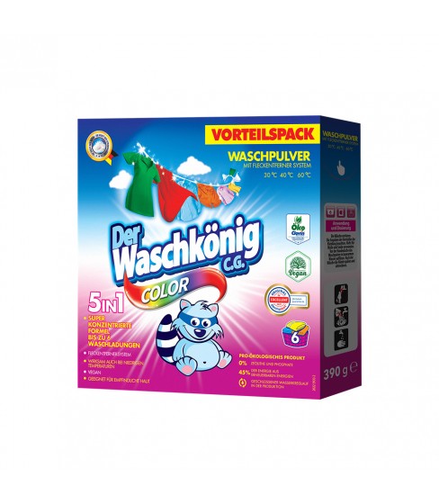 Der Waschkönig C.G. Color proszek do prania 390g - 6 WL