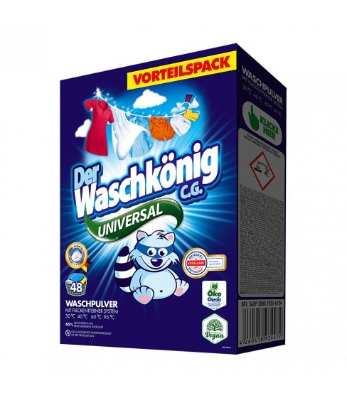 Der Waschkönig C.G. Universal proszek do prania 2,88 kg - 48 WL