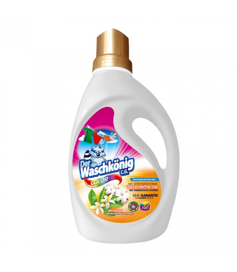 Der Waschkönig C.G. ORANGEN UND BAUMWOLLEXTRAKT Color żel do prania 3 l – 100 WL