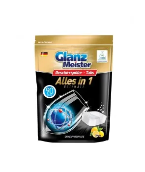 GlanzMeister tabletki do zmywarki 90 szt. Doypack PVOH Eco Label