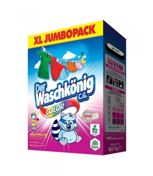 Proszek do prania Der Waschkönig C.G. Color 6 kg - 100 WL